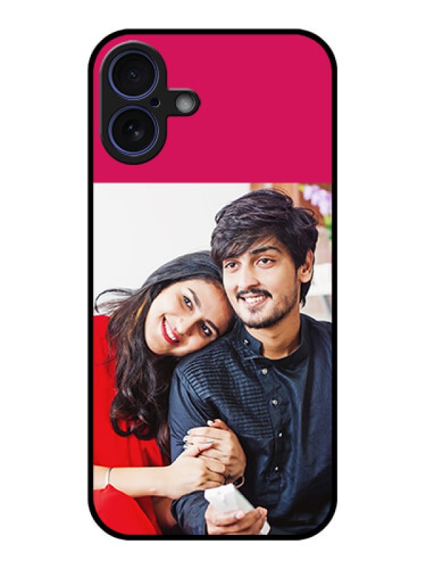 Custom iPhone 16 Plus Custom Glass Phone Case - Anniversary Cover Design