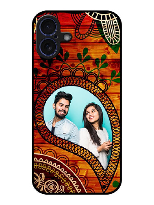 Custom iPhone 16 Plus Custom Glass Phone Case - Abstract Colorful Design