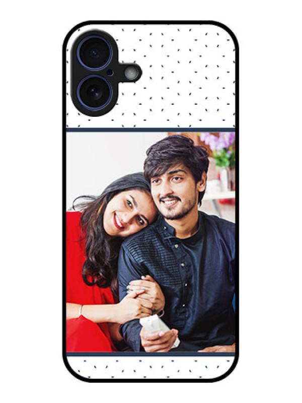 Custom iPhone 16 Plus Custom Glass Phone Case - Premium Dot Design