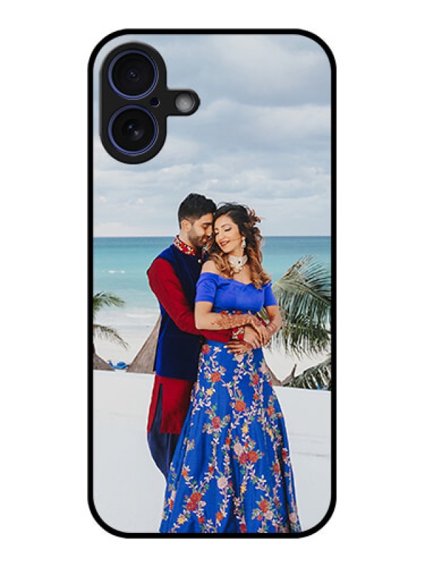 Custom iPhone 16 Plus Custom Glass Phone Case - Upload Full Picture Design