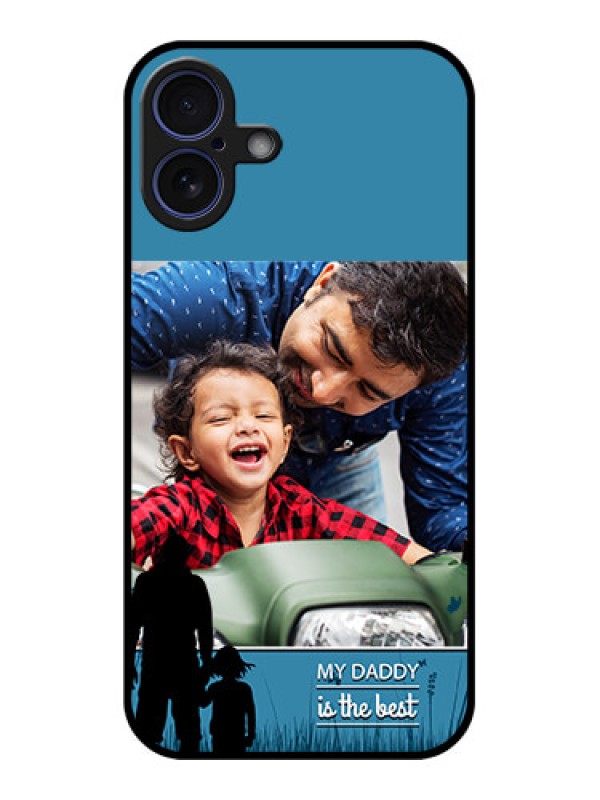 Custom iPhone 16 Plus Custom Glass Phone Case - Best Dad Design