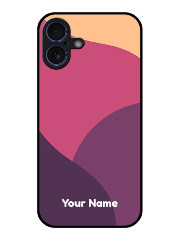 Custom iPhone 16 Plus Custom Glass Phone Case - Mixed Multi - Colour Abstract Art Design
