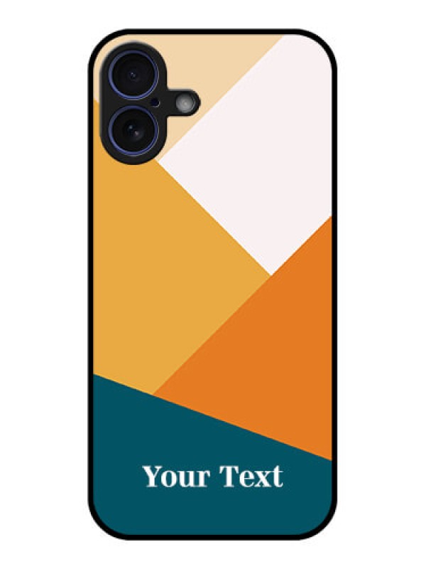 Custom iPhone 16 Plus Custom Glass Phone Case - Stacked Multi - Colour Design