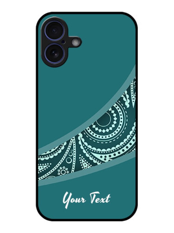 Custom iPhone 16 Plus Custom Glass Phone Case - Semi Visible Floral Design