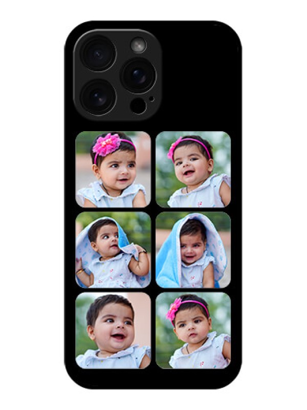 Custom iPhone 16 Pro Max Custom Glass Phone Case - Multiple Pictures Design
