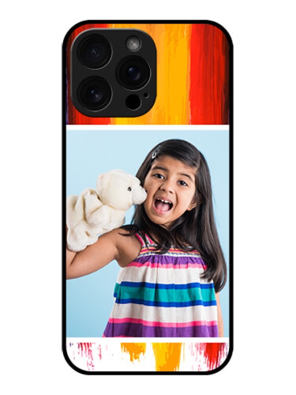 Custom iPhone 16 Pro Max Custom Glass Phone Case - Multi Color Design