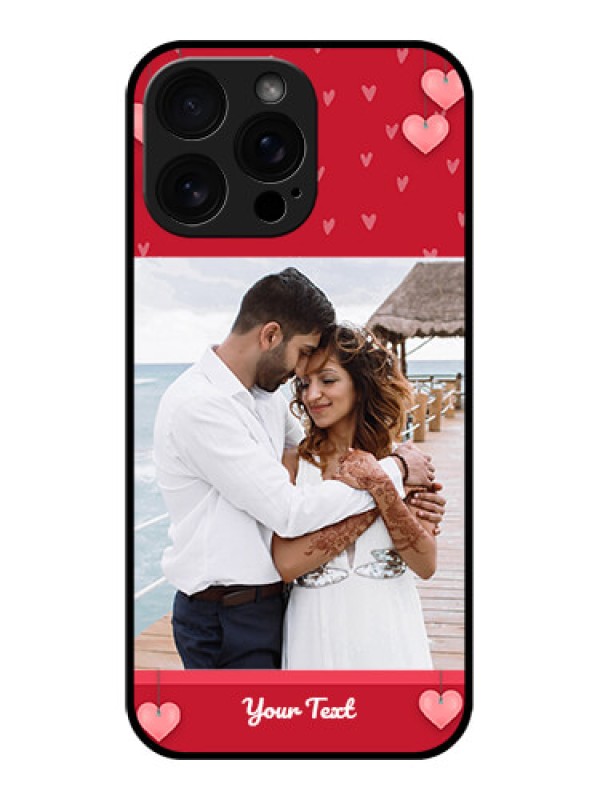 Custom iPhone 16 Pro Max Custom Glass Phone Case - Valentines Day Design
