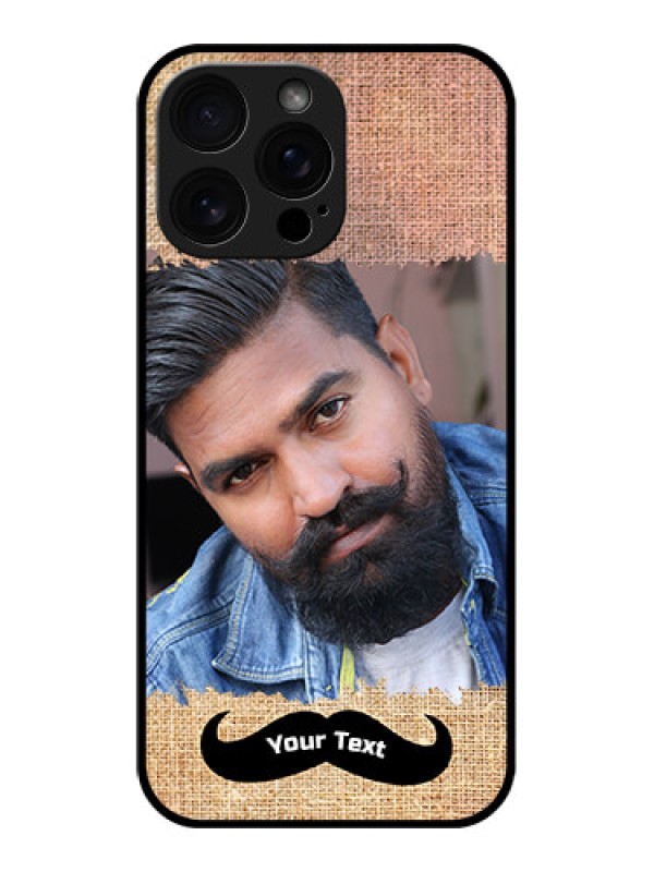 Custom iPhone 16 Pro Max Custom Glass Phone Case - With Texture Design