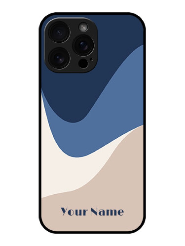 Custom iPhone 16 Pro Max Custom Glass Phone Case - Abstract Drip Art Design