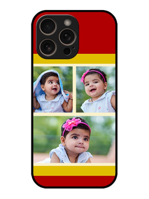 Custom iPhone 16 Pro Custom Glass Phone Case - Multiple Pic Upload Design