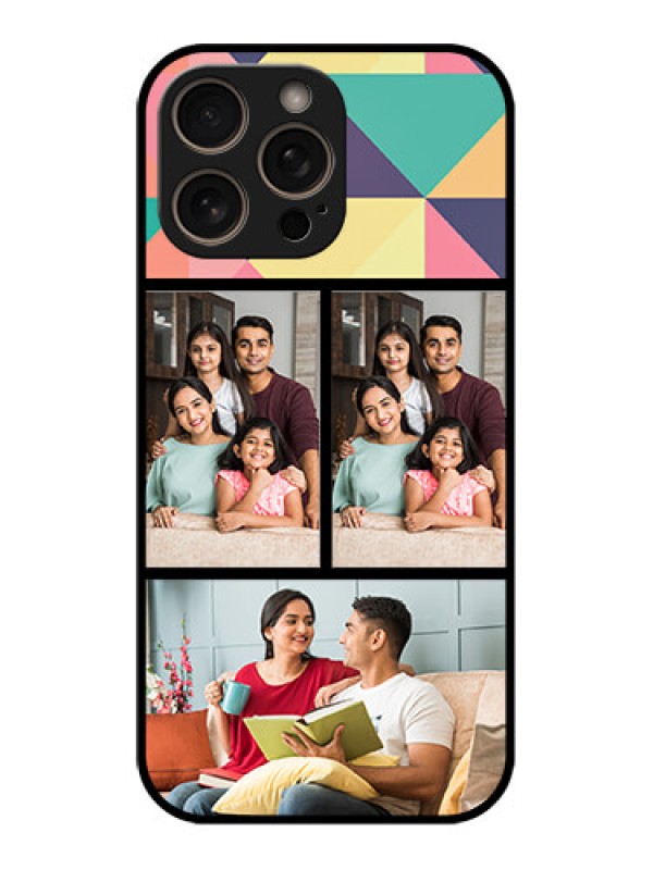 Custom iPhone 16 Pro Custom Glass Phone Case - Bulk Pic Upload Design