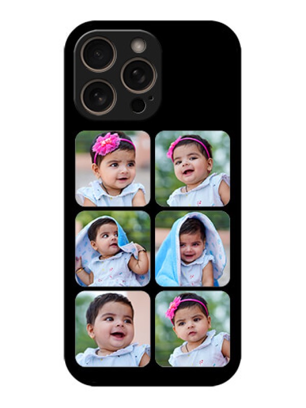 Custom iPhone 16 Pro Custom Glass Phone Case - Multiple Pictures Design