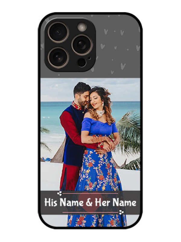 Custom iPhone 16 Pro Custom Glass Phone Case - Buy Love Design With Photo Online