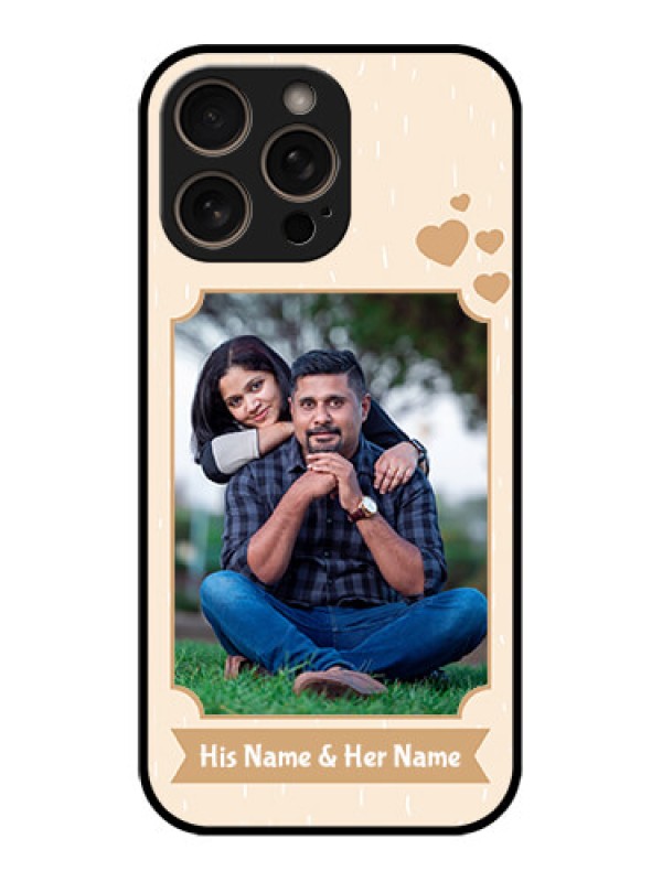 Custom iPhone 16 Pro Custom Glass Phone Case - With Confetti Love Design