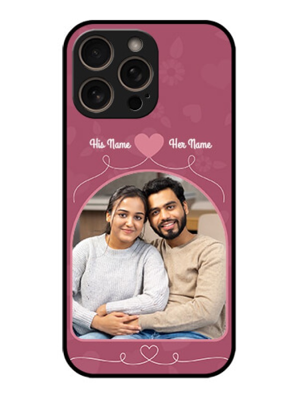 Custom iPhone 16 Pro Custom Glass Phone Case - Love Floral Design