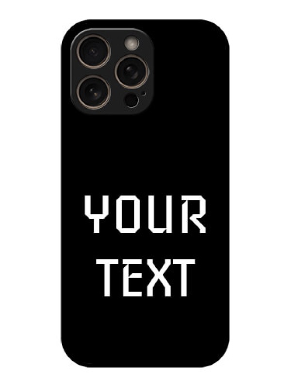 Custom iPhone 16 Pro Custom Glass Phone Case - Your Name Design