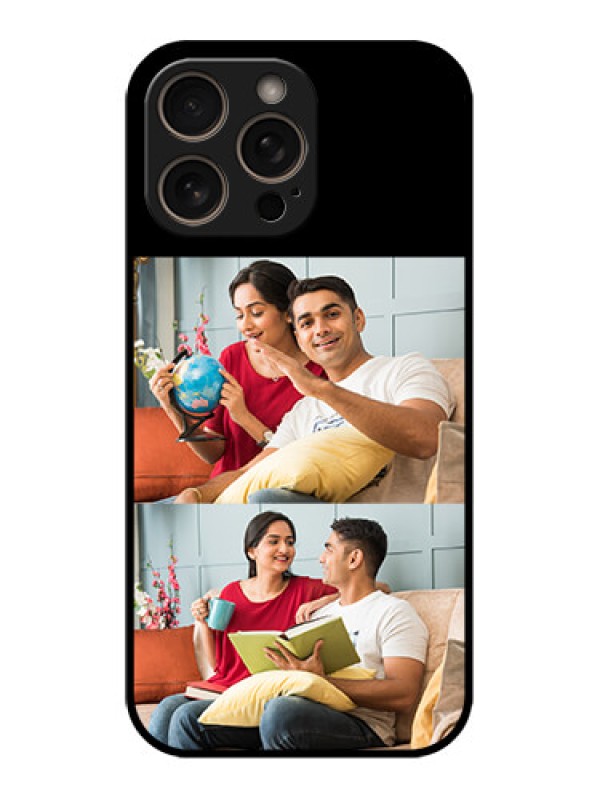 Custom iPhone 16 Pro Custom Glass Phone Case - 2 Images Design