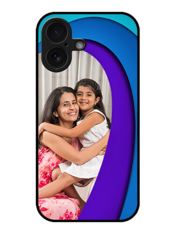 Custom iPhone 16 Custom Glass Phone Case - Simple Pattern Design