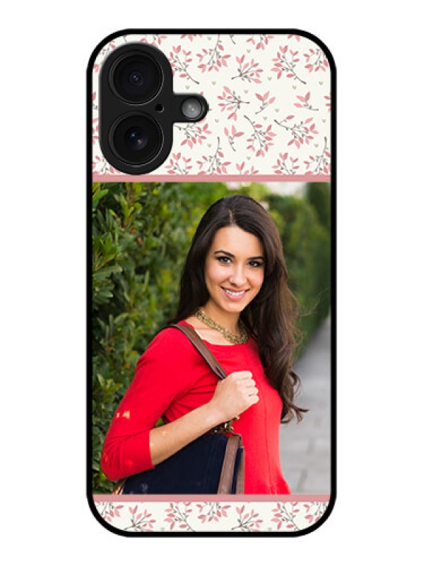 Custom iPhone 16 Custom Glass Phone Case - Stunning Floral Design