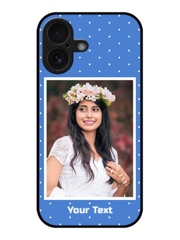 Custom iPhone 16 Custom Glass Phone Case - Polka Dots Design