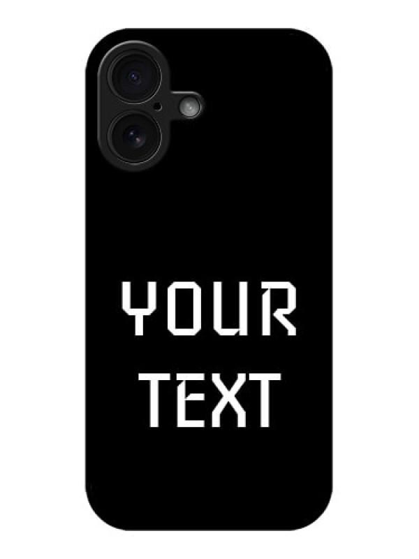Custom iPhone 16 Custom Glass Phone Case - Your Name Design