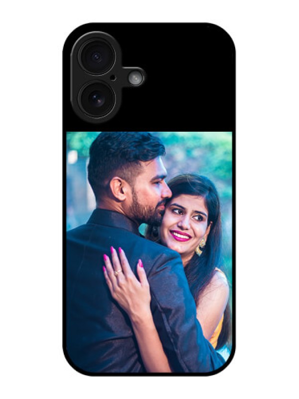 Custom iPhone 16 Custom Glass Phone Case - Upload Full Picture With Custom Color Design