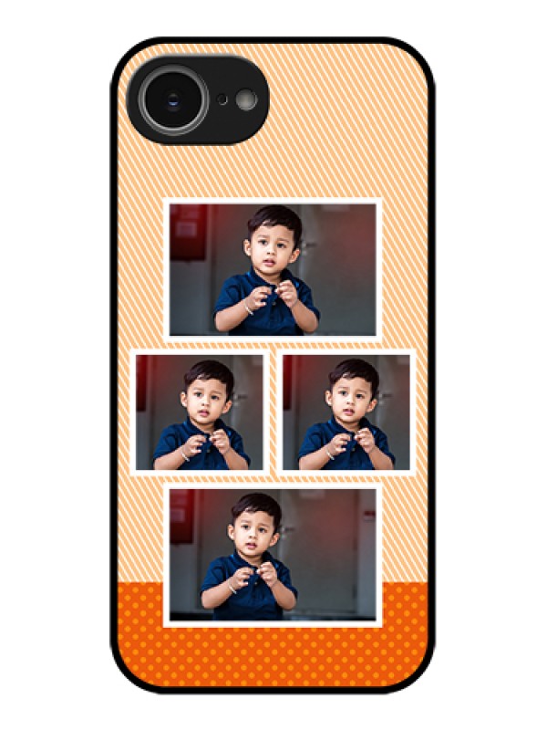 Custom iPhone 16e Custom Glass Phone Case - Bulk Photos Upload Design