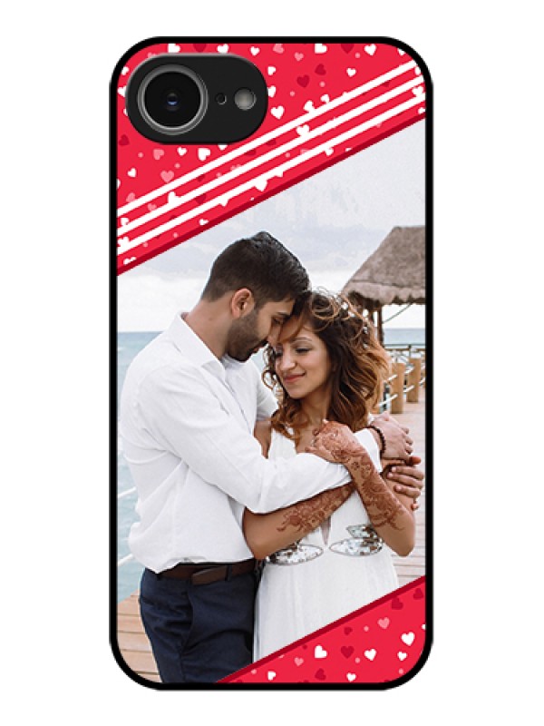 Custom iPhone 16e Custom Glass Phone Case - Valentines Gift Design