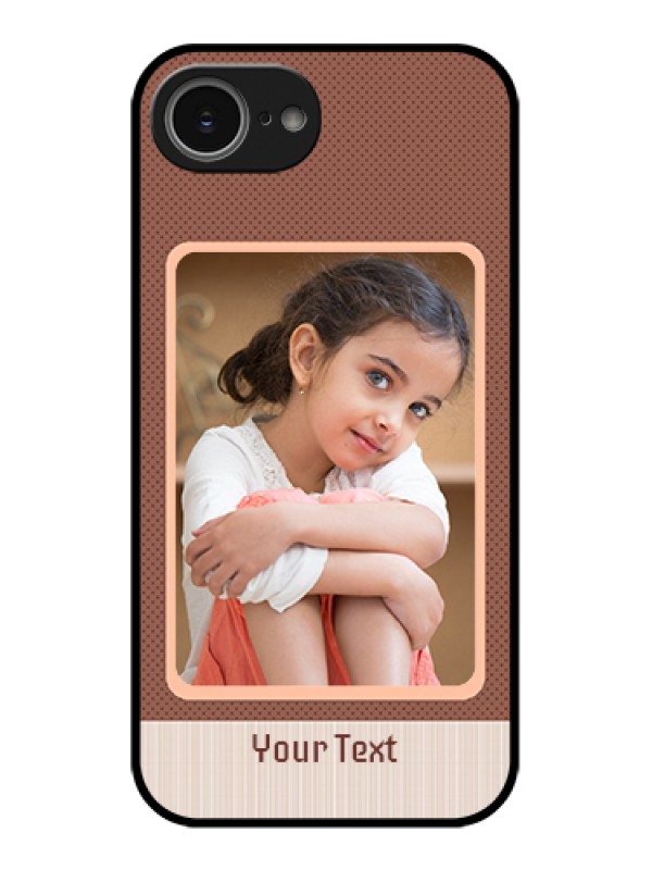 Custom iPhone 16e Custom Glass Phone Case - Simple Pic Upload Design