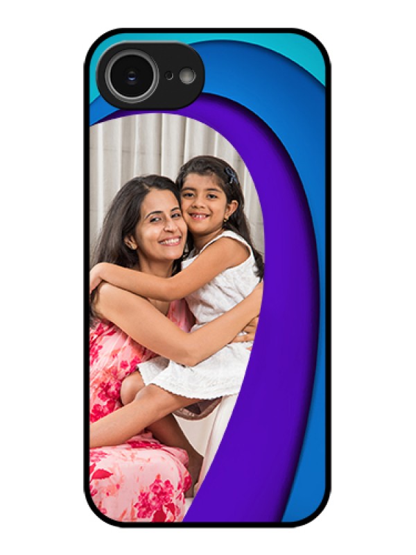 Custom iPhone 16e Custom Glass Phone Case - Simple Pattern Design