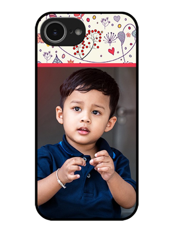 Custom iPhone 16e Custom Glass Phone Case - Premium Floral Design