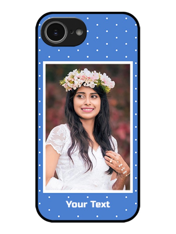 Custom iPhone 16e Custom Glass Phone Case - Polka Dots Design