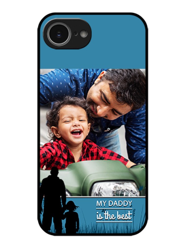 Custom iPhone 16e Custom Glass Phone Case - Best Dad Design