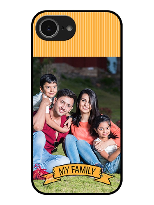 Custom iPhone 16e Custom Glass Phone Case - My Family Design