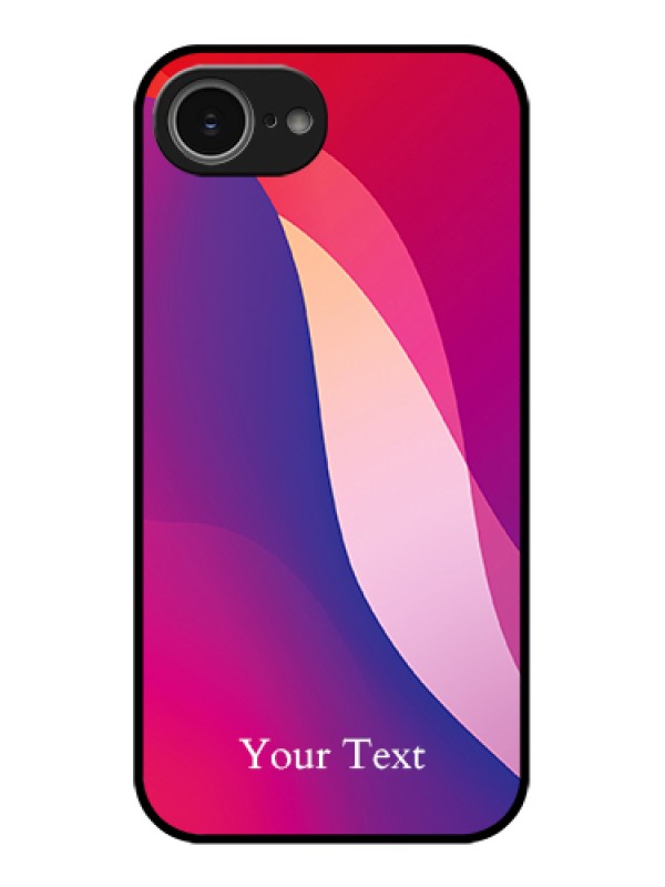 Custom iPhone 16e Custom Glass Phone Case - Digital Abstract Overlap Design