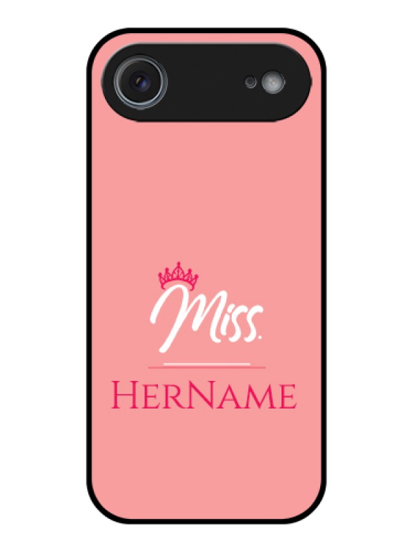 Custom Apple iPhone 17 Air Custom Glass Phone Case - Mrs With Name Design