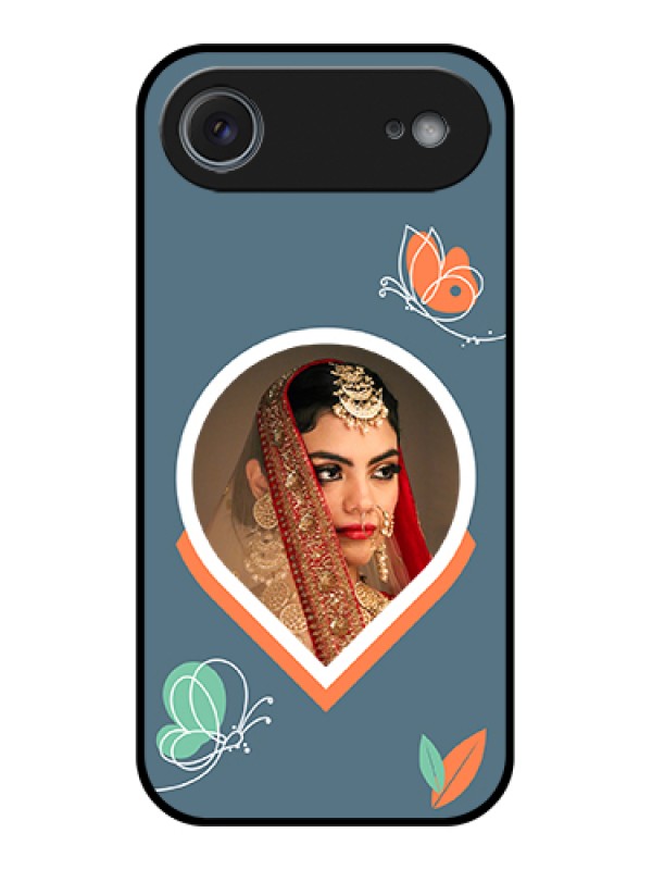 Custom Apple iPhone 17 Air Custom Glass Phone Case - Droplet Butterflies Design