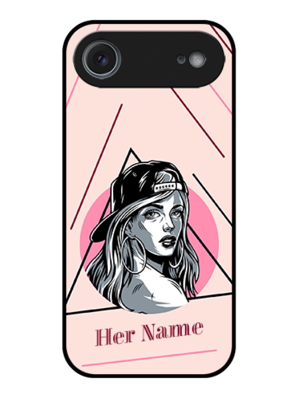 Custom Apple iPhone 17 Air Custom Glass Phone Case - Rockstar Girl Design
