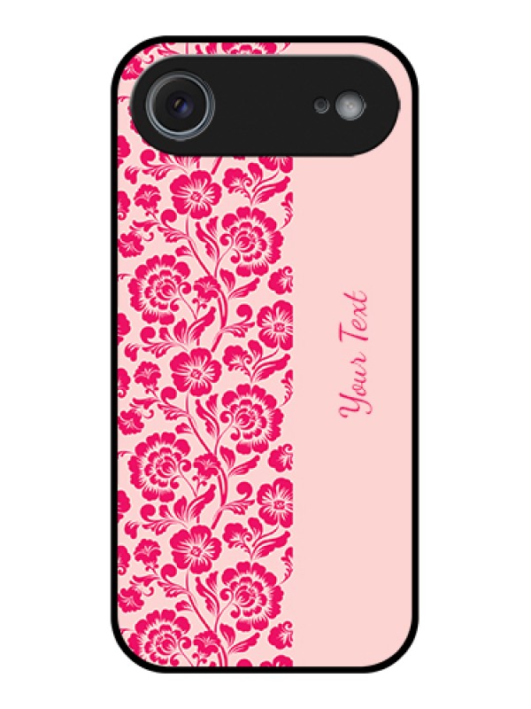 Custom Apple iPhone 17 Air Custom Glass Phone Case - Attractive Floral Pattern Design