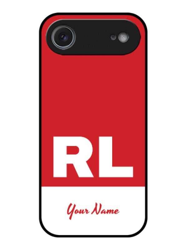 Custom Apple iPhone 17 Air Custom Glass Phone Case - Dual Tone Custom Text Design