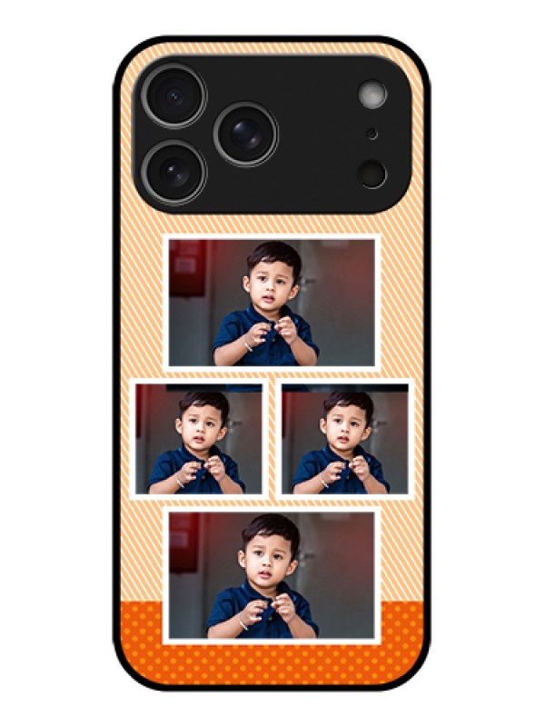 Custom Apple iPhone 17 Pro Max Custom Glass Phone Case - Bulk Photos Upload Design