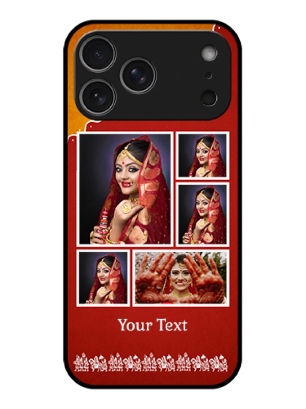 Custom Apple iPhone 17 Pro Max Custom Glass Phone Case - Wedding Pic Upload Design