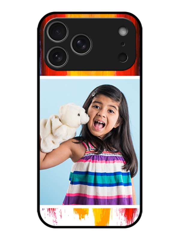 Custom Apple iPhone 17 Pro Max Custom Glass Phone Case - Multi Color Design