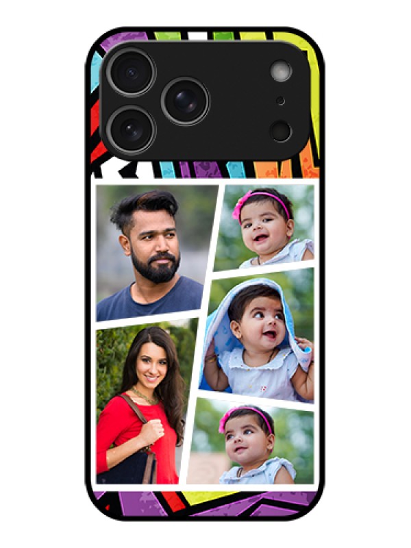 Custom Apple iPhone 17 Pro Max Custom Glass Phone Case - Graffiti Pattern Design