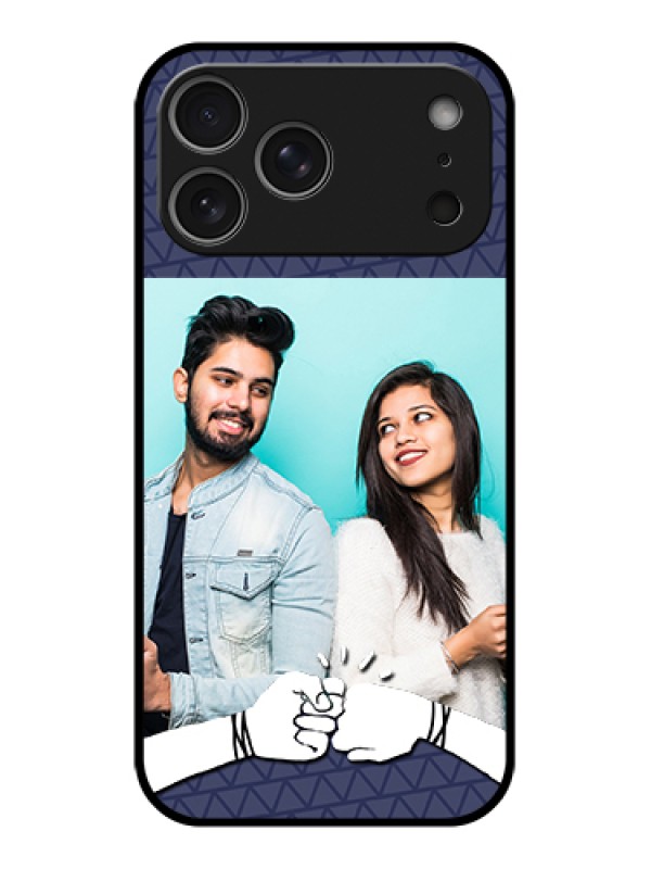 Custom Apple iPhone 17 Pro Max Custom Glass Phone Case - With Best Friends Design