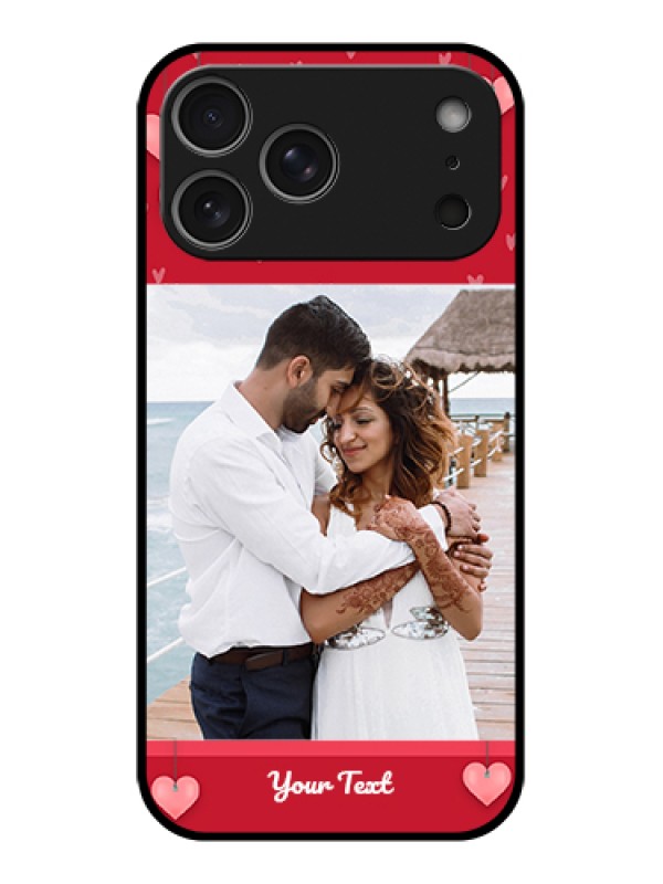 Custom Apple iPhone 17 Pro Max Custom Glass Phone Case - Valentines Day Design