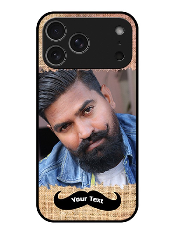 Custom Apple iPhone 17 Pro Max Custom Glass Phone Case - With Texture Design
