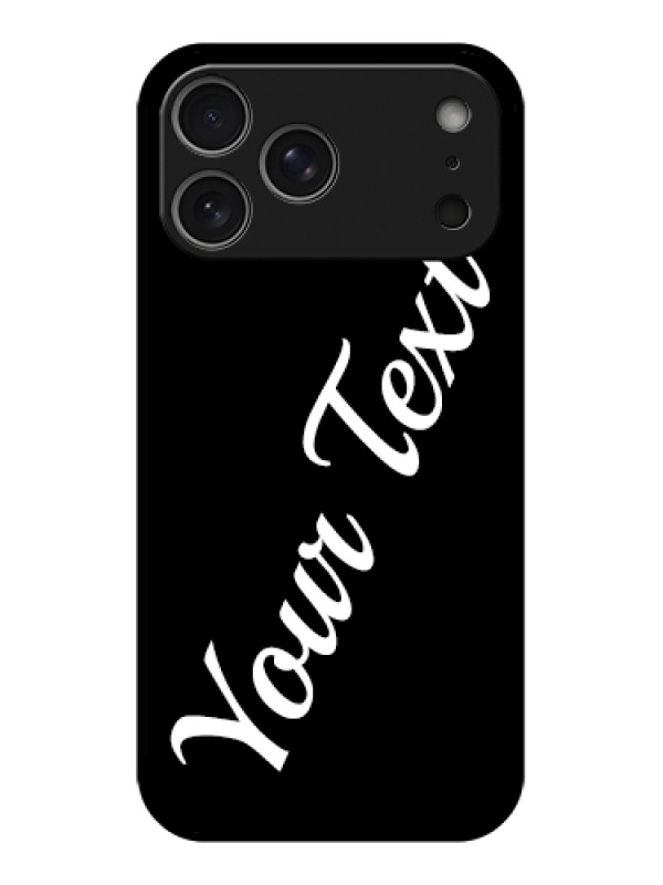 Custom Apple iPhone 17 Pro Max Custom Glass Phone Case - With Your Name Design