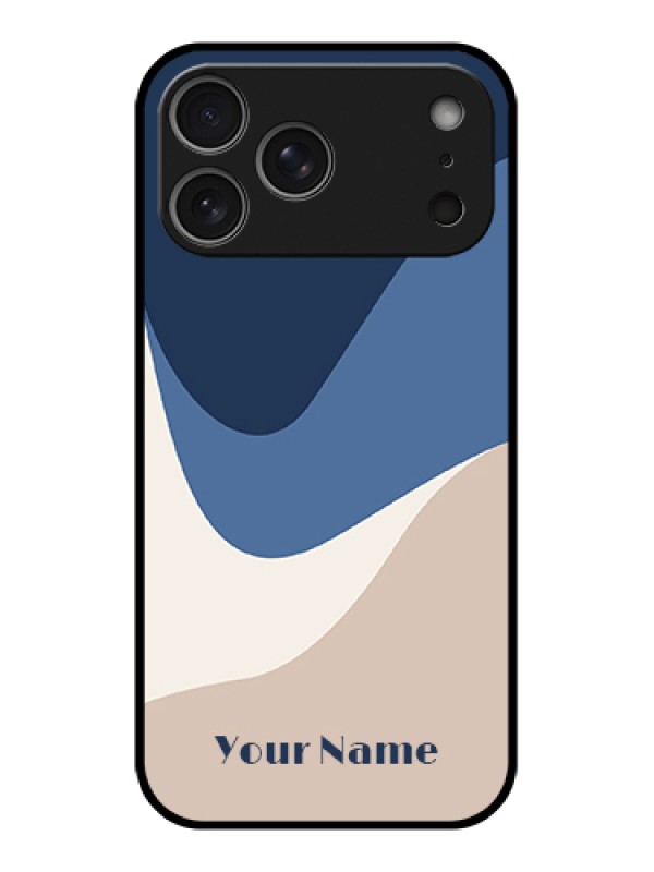 Custom Apple iPhone 17 Pro Max Custom Glass Phone Case - Abstract Drip Art Design