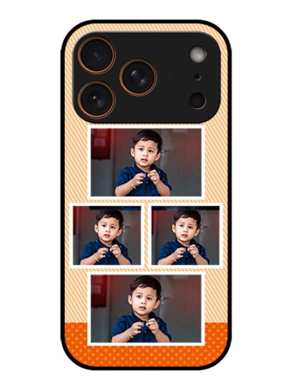 Custom Apple iPhone 17 Pro Custom Glass Phone Case - Bulk Photos Upload Design